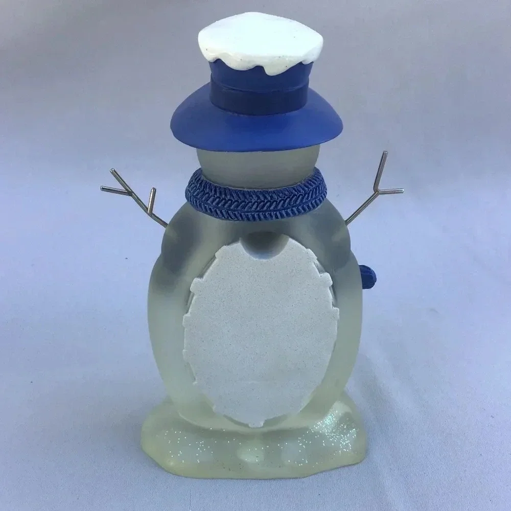The Home Collection by St. Nicholas Square Snowman Glass Picture Frame